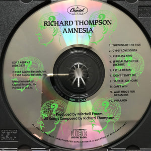 Richard Thompson : Amnesia (CD, Album)