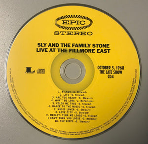 Sly And The Family Stone* : Live At The Fillmore East October 4th & 5th, 1968 (4xCD, Album)