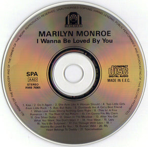 Marilyn Monroe : I Wanna Be Loved By You (CD, Comp)