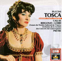 Giacomo Puccini, Maria Callas, Carlo Bergonzi, Tito Gobbi, Orchestre De La Société Des Concerts Du Conservatoire, Georges Prêtre : Tosca (Highlights) (CD, Comp, RE)