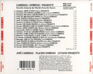 Carreras*, Domingo*, Pavarotti* : Favorite Arias By The World's Favorite Tenors (CD, Album, Comp)