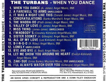 Load image into Gallery viewer, The Turbans : When You Dance (CD, Comp)
