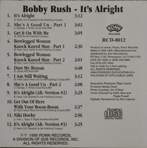 Bobby Rush : It's Alright (CD, Album)