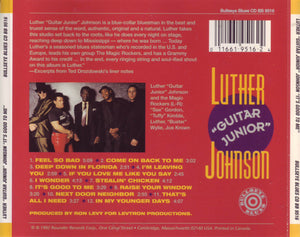 Luther "Guitar Junior" Johnson : It's Good To Me (CD, Album)