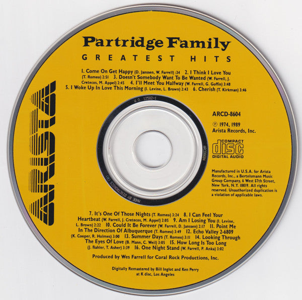 Buy The Partridge Family : Greatest Hits (CD, Comp) Online for a great ...