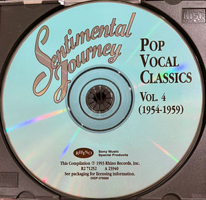 Various : Sentimental Journey: Pop Vocal Classics Vol. 4 (1954-1959) (CD, Comp, RM)