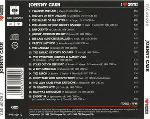 Johnny Cash : I Love Country (CD, Comp)