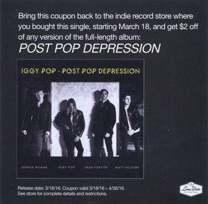 Iggy Pop : Gardenia / Sunday (CD, Single)