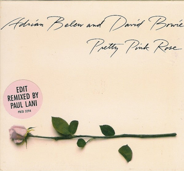 Adrian Belew And David Bowie : Pretty Pink Rose (CD, Maxi, Promo, Dig)