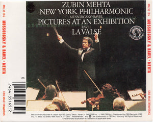 Zubin Mehta, New York Philharmonic Orchestra* - Mussorgsky* / Ravel* : Pictures At An Exhibition / La Valse (CD, RE)