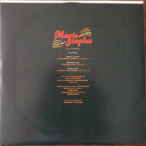 Mavis Staples : Livin' On A High Note (LP, Album)