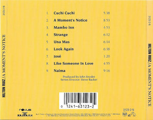 Hilton Ruiz : A Moment's Notice  (CD, Album)