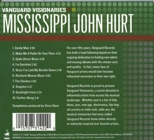 Mississippi John Hurt : Vanguard Visionaries: Mississippi John Hurt (CD, Comp)