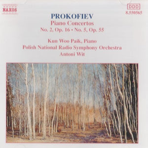 Prokofiev*, Kun Woo Paik, Polish National Radio Symphony Orchestra*, Antoni Wit : Piano Concertos No.2, Op.16 - No.5, Op.55 (CD, Album)