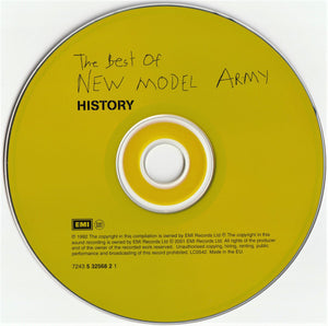 New Model Army : History (The Best Of  New Model Army) (CD, Comp, RE, RP)