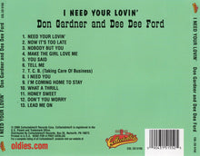 Load image into Gallery viewer, Don Gardner And Dee Dee Ford : I Need Your Lovin&#39; (CD, Album, RE)
