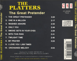 The Platters : The Great Pretender (CD, Comp, RE)