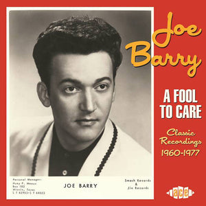 Joe Barry : A Fool To Care: Classic Recordings 1960-1977 (2xCD, Comp)