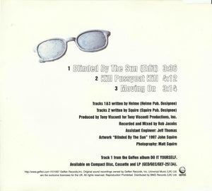 The Seahorses : Blinded By The Sun (CD, Single)