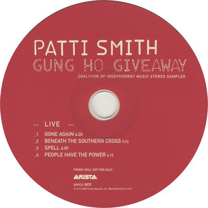 Patti Smith : Gung Ho Giveaway (CD, EP)