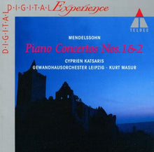 Load image into Gallery viewer, Mendelssohn* - Cyprien Katsaris / Gewandhausorchester Leipzig, Kurt Masur / Franz Liszt Chamber Orchestra*, János Rolla : Piano Concertos Nos. 1 &amp; 2 / Concerto For Piano And String Orchestra (CD, Comp)
