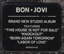 Load image into Gallery viewer, Bon Jovi : This House Is Not For Sale (CD, Album)
