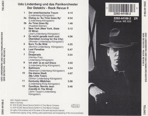 Udo Lindenberg Und Das Panikorchester : Der Detektiv - Rock Revue 2 (CD, Album)