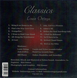 Louie Ortega : Classics (CD, Album)