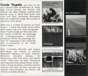 Uncle Tupelo : "The Long Cut" A One Hour Radio Special (CD, Promo)