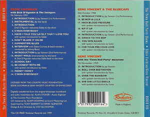 Eddie Cochran, Gene Vincent : The Town Hall Party TV Shows Starring Eddie Cochran & Gene Vincent (CD, Comp, RM)