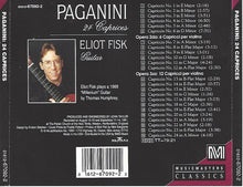 Load image into Gallery viewer, Paganini* – Eliot Fisk : 24 Caprices (CD, Album)
