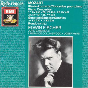 Edwin Fischer, John Barbirolli*, Lawrance Collingwood, Josef Krips - Mozart* : Klavierkonzerte: 17, KV 453 ・ 20, KV 466 ・ 22, KV 482 ・ 24, KV 491 ・ 25 KV 503; Sonaten: 10, KV 330 ・ 11, KV 331; Rondo KV 382 (3xCD, Comp)