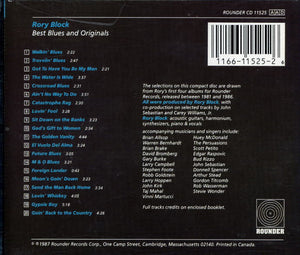 Rory Block : Best Blues And Originals (CD, Comp)