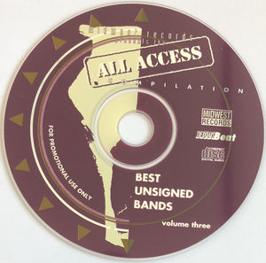 Various : Midwest Records Presents The All Access Compilation (Best Unsigned Bands Volume Three) (CD, Comp, Promo)