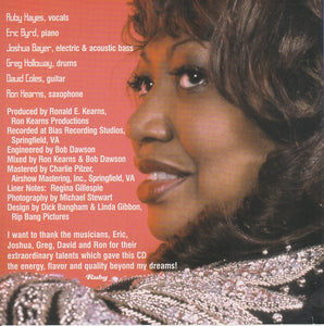 Ruby Hayes (2) : Ruby's Blues (CD, Album)