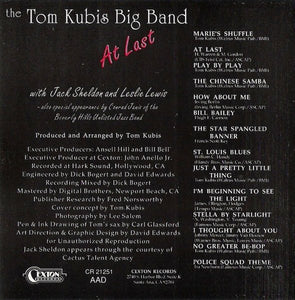The Tom Kubis Big Band : At Last (CD)