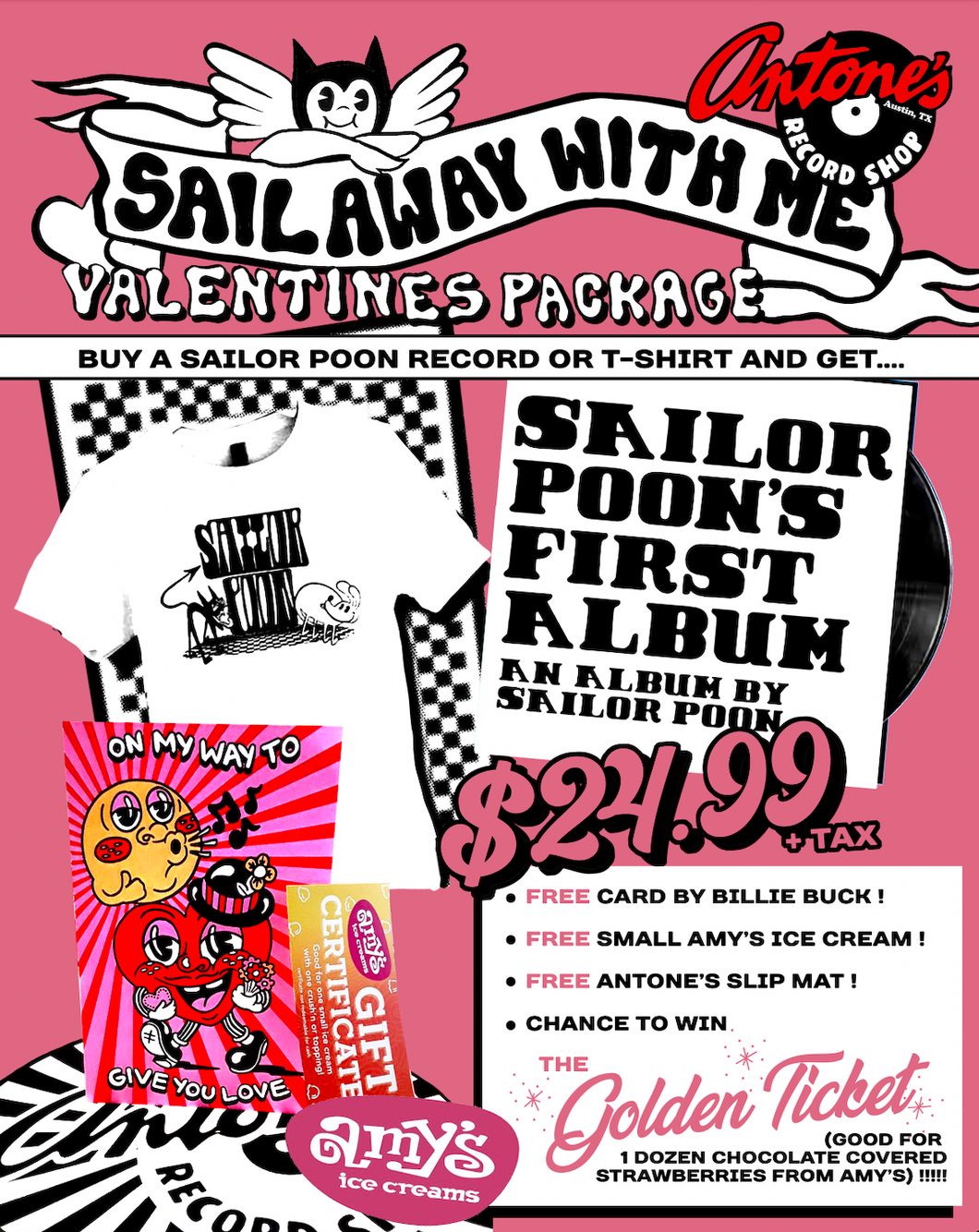 Sail Away With Me Valentine's LP Package