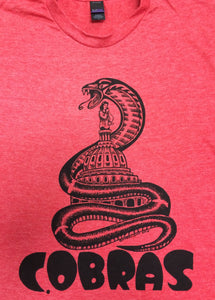 Cobras, Red, 3xl - T-shirt