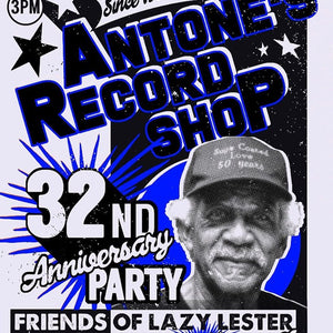 Antone's Record Shop 32nd Anniversary - Event Poster By Billie Buck - Poster