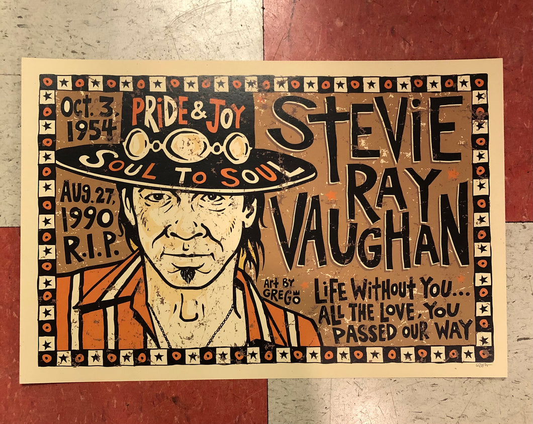 Stevie Ray Vaughan - Mojohand Poster
