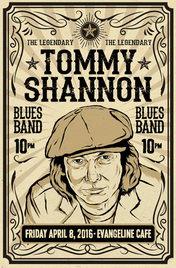 Tommy Shannon - Mojohand Poster - Poster