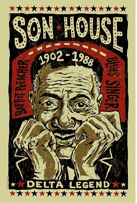 Son House - Mojohand Poster - Poster