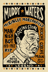 Muddy Waters - Mojohand Poster - Poster