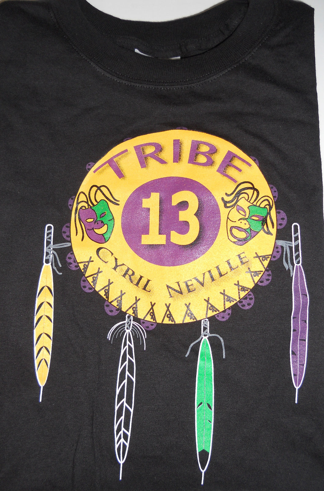 Cyril Neville Tribe 13, Black, Medium - T-shirt